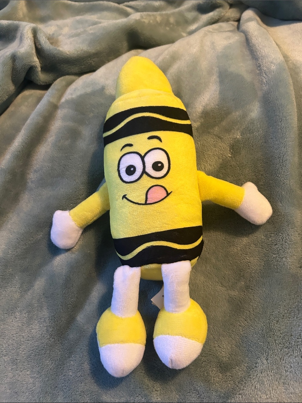 GANZ Yellow Plush Crayon Toy with Playful Facebook page for kids 🧒🏻 to see